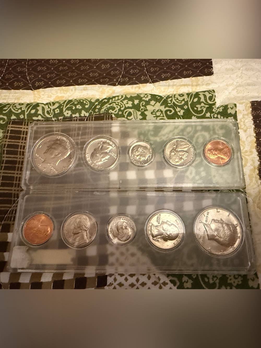 2 1973 coin sets